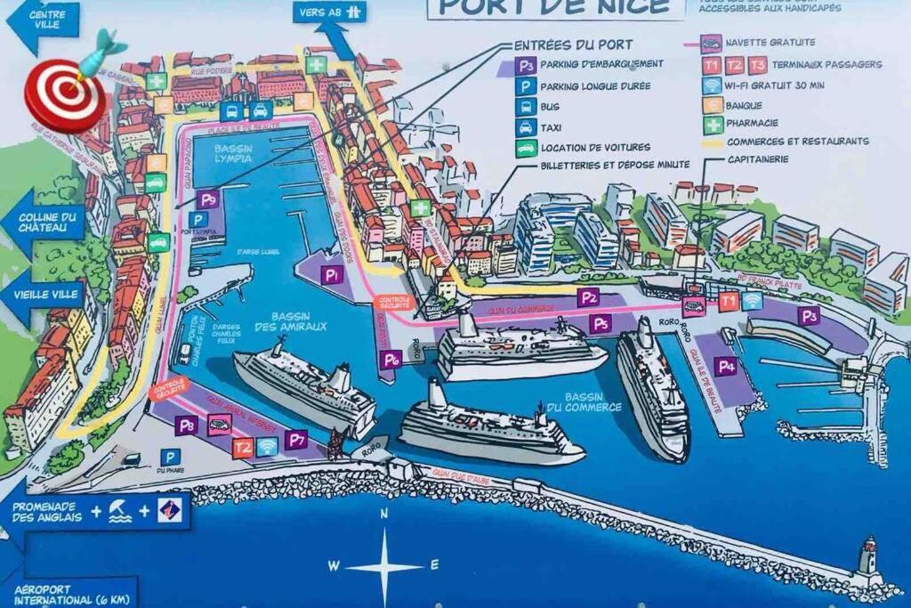 Atypique Studio Port De Nice Apartamento Exterior foto